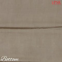 Greige Tussar Silk Dress Material