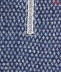 Dark Blue Cotton Dress Material