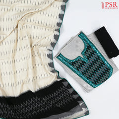 Off White Silk Cotton Dress Material