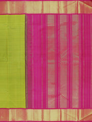 Light Parrot Green Kanchipuram Silk Saree