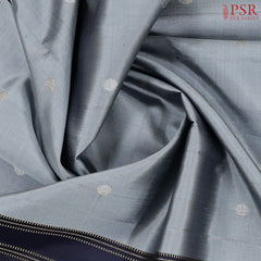 Cement Grey Kanchipuram Silk Saree