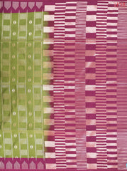 Wasabi Green Soft Art Silk Saree