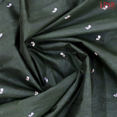 Dark Green Kosa Embroidery Saree