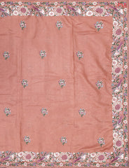 Onion Pink Semi Tussar Saree
