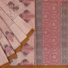 Rosy Brown Kovai Cotton Saree