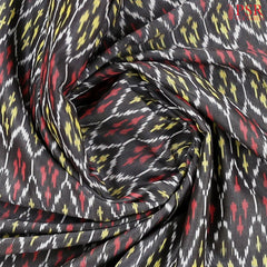 Shadow Black Ikkat Cotton Saree
