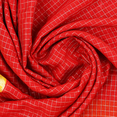 Red Assam Saree