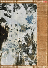 Sage Green Chiniya Silk Saree