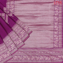Magenta Purple Georgette Saree