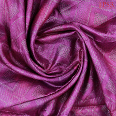 Violet Pink Banaras Tussar Silk Saree