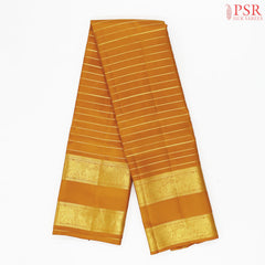 Apricot Orange Kanchipuram Silk Saree