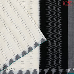 Off White Silk Cotton Dress Material