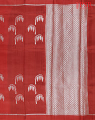 Red Chiniya Silk Saree