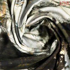 Sage Green Chiniya Silk Saree