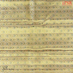 Golden Olive Kanchipuram Tissue Jacquard Silk Saree