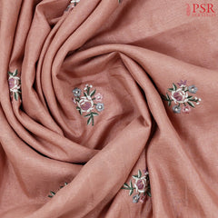 Onion Pink Semi Tussar Saree