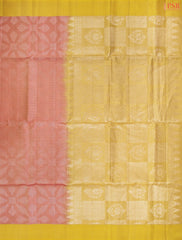 Coral Peach Soft Silk Saree