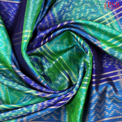 Blue & Green Pochampally Soft Silk Saree