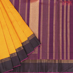 Marigold Yellow Kanchipuram Silk Saree