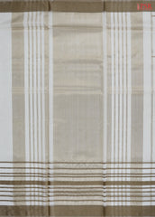 Beige Maheshwari Silk Cotton Saree