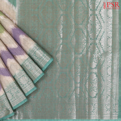 Beige & Multicolor Silk Cotton Saree