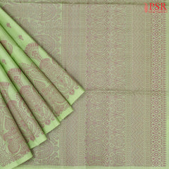 Light Pistachio Green Soft Silk Saree
