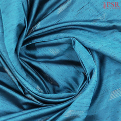 Peacock Blue Jute Art Silk Saree
