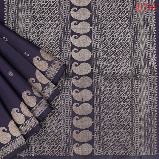 Midnight Purple Soft Silk Saree