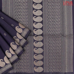 Midnight Purple Soft Silk Saree