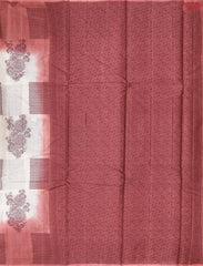 Pearl Grey Banaras Tussar Silk Saree