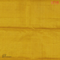 Golden Yellow Kanjivaram Jacquard Silk Saree