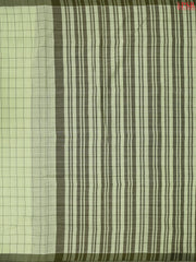 Light Pistachio Green Mangalagiri Cotton Saree
