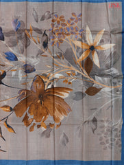 Pink Taupe Kadhi Tussar Silk Saree