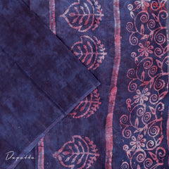 Rouge Pink & Rama Green Cotton Dress Material