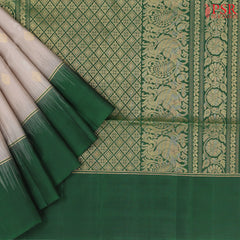 Fossil Grey Soft Silk Saree