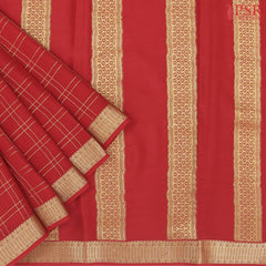 Red Mysore Silk Saree