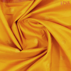 Amber Yellow Nine Yards Half Fine Silk Saree