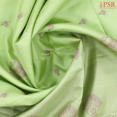 Light Pistachio Green Soft Silk Saree