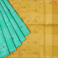 Caribbean Green Soft Silk Saree