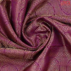 Dark Purple Bridal Kanchipuram Silk Saree