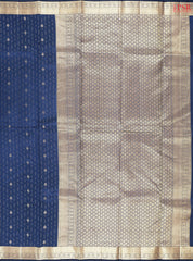 Prussian Blue Fancy Kanchipuram Silk Saree