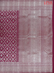 Burgundy Kanchipuram Silk Saree
