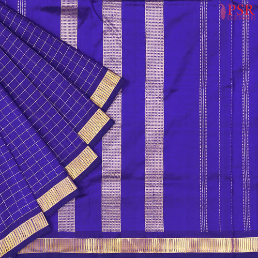 Royal Blue Nine Yards Pure Silk Saree