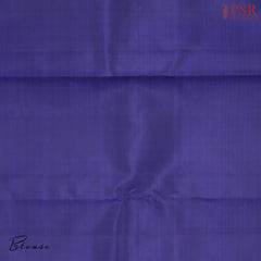 Lapis Lazuli Blue Kanchipuram Jacquard Silk Saree