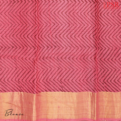 Pink, Purple & Grey Kadhi Tussar Silk Saree