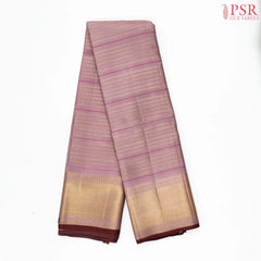 Puce Pink Kanchipuram Silk Saree