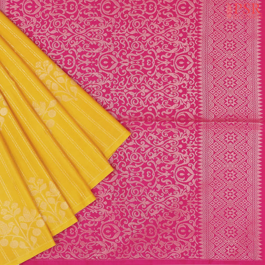 Yellow Soft Art Silk Saree