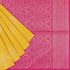 Yellow Soft Art Silk Saree