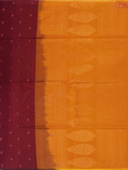 Maroon Semi Silk Cotton Saree