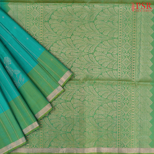 Turquoise Soft Silk Saree